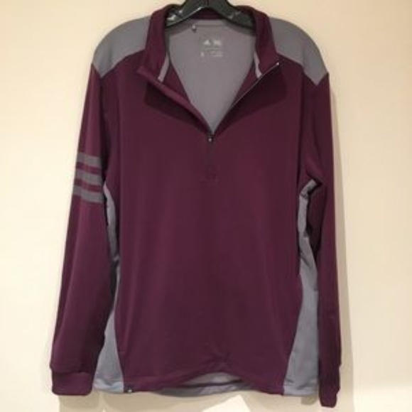 adidas Other - adidas Lightweight Men's Burgundy Zip-Up